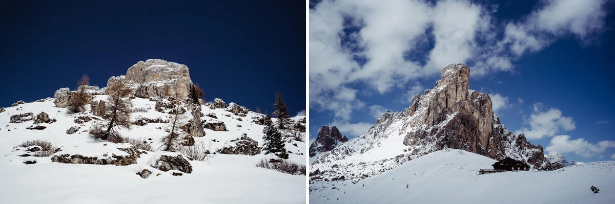 013 dolomiten wandern passo di giau - Dolomites – Snowshoe Hiking at Passo di Giau