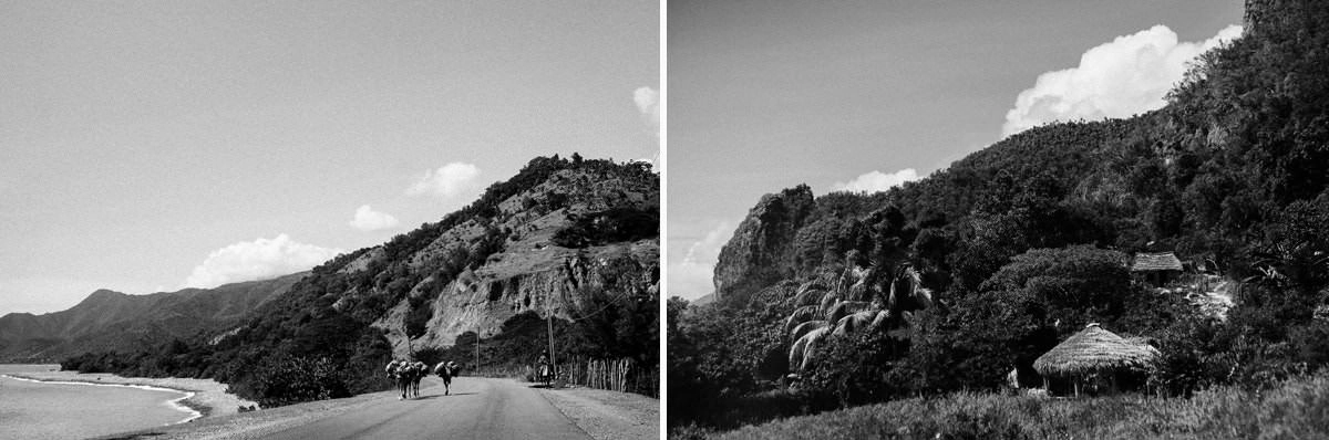 015 road santiago de cuba to pilon sierra maestra - Auf der kaputten Straße von Santiago de Cuba nach Pilon