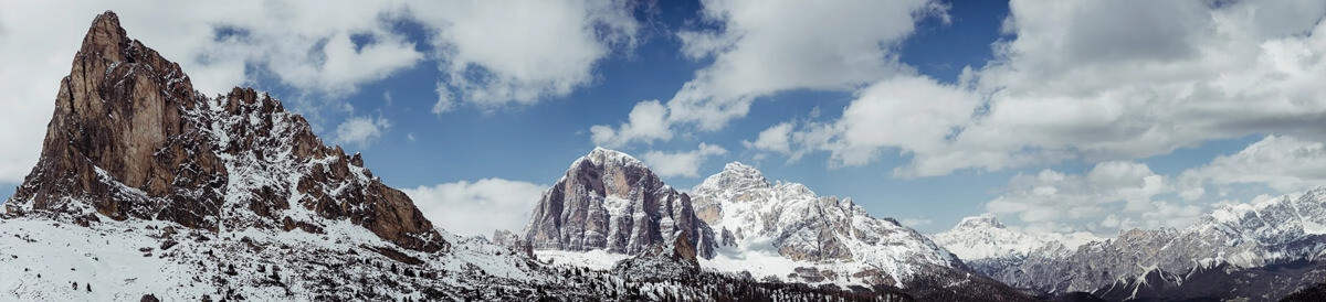 017 dolomiten wandern passo di giau - Dolomites – Snowshoe Hiking at Passo di Giau