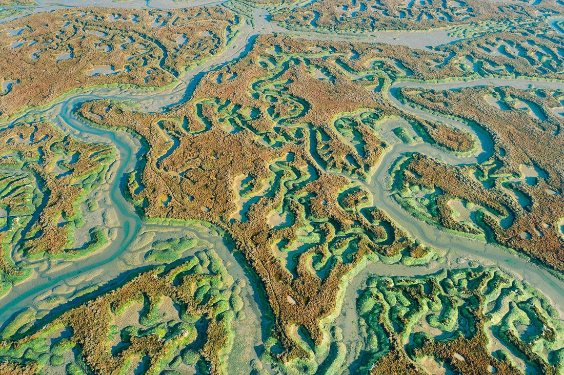 001 drone saltfields algarve beach - Aerial Shots Along the Algarve Coast