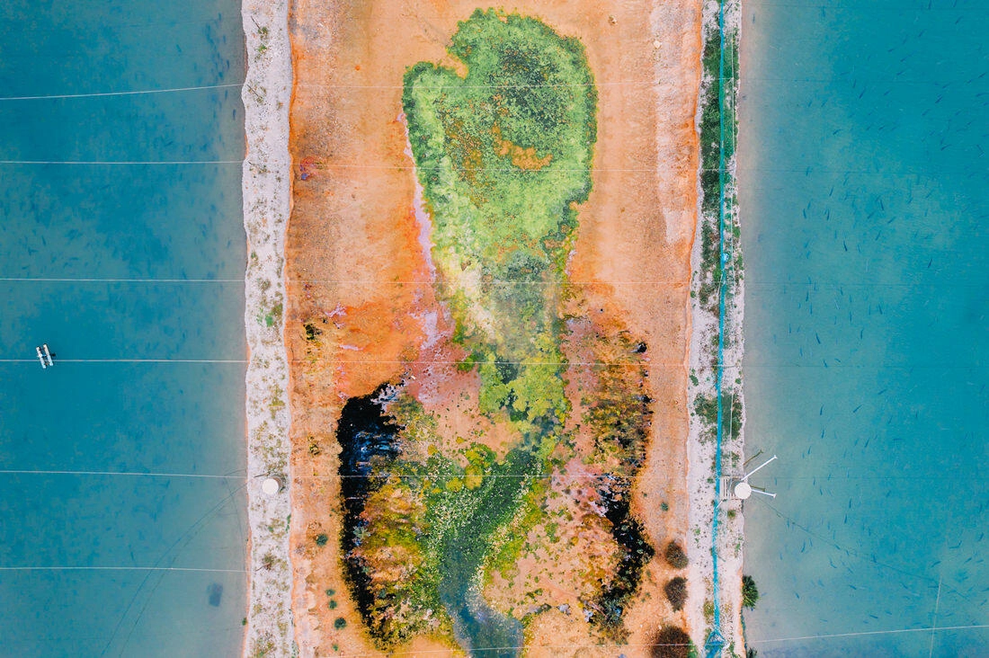 002 drone saltfields algarve beach - Aerial Shots Along the Algarve Coast
