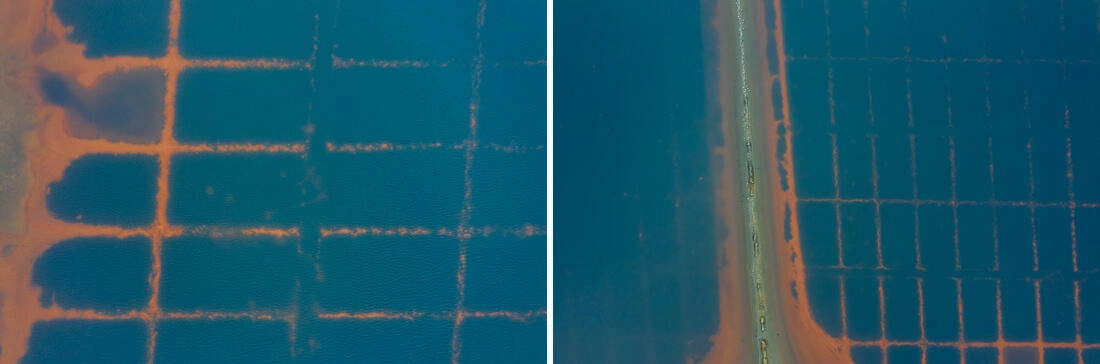 005 saltfields huelva algarve drone areal - Colors & Structures of the Salt Fields