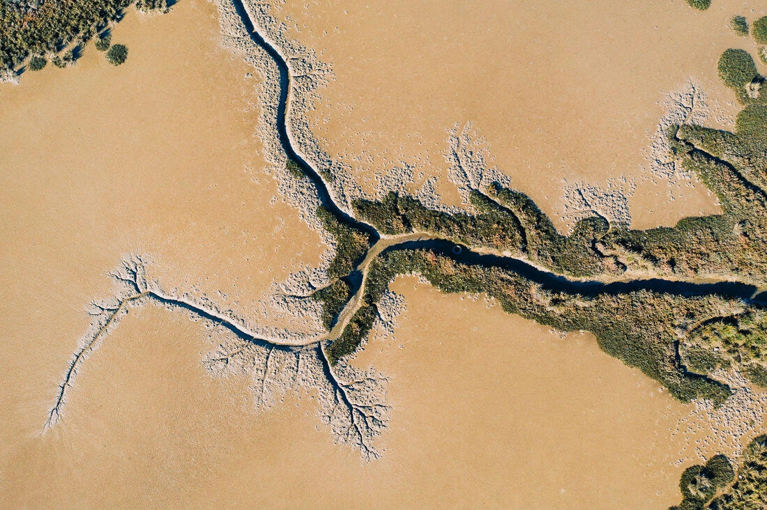 012 drone saltfields algarve beach - Aerial Shots Along the Algarve Coast