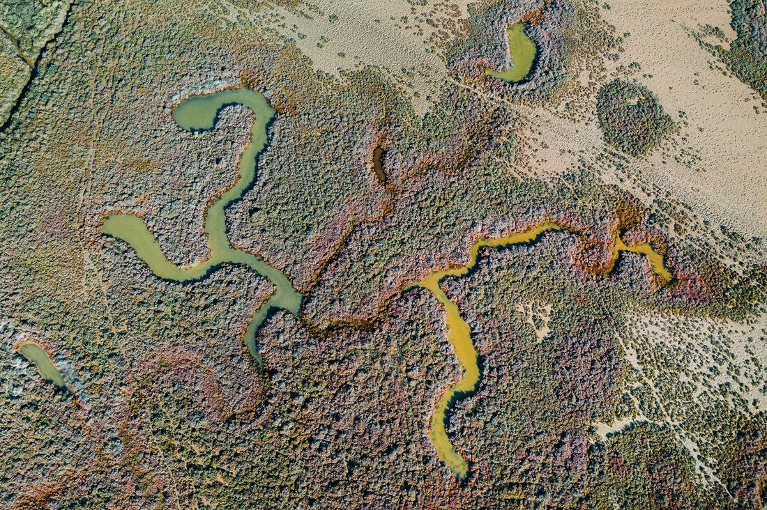 014 drone saltfields algarve beach - Aerial Shots Along the Algarve Coast