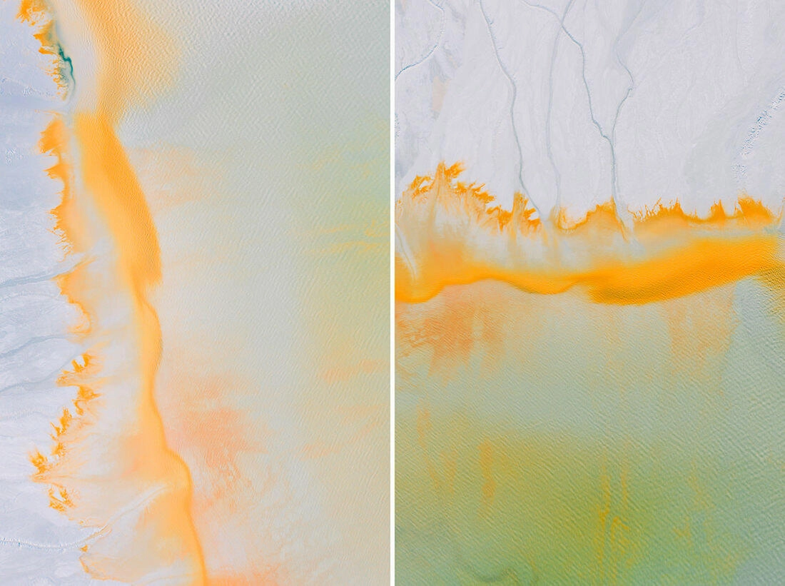 016 saltfields aereal drone mineral lake - Lagos minerales de colores y una mina abandonada