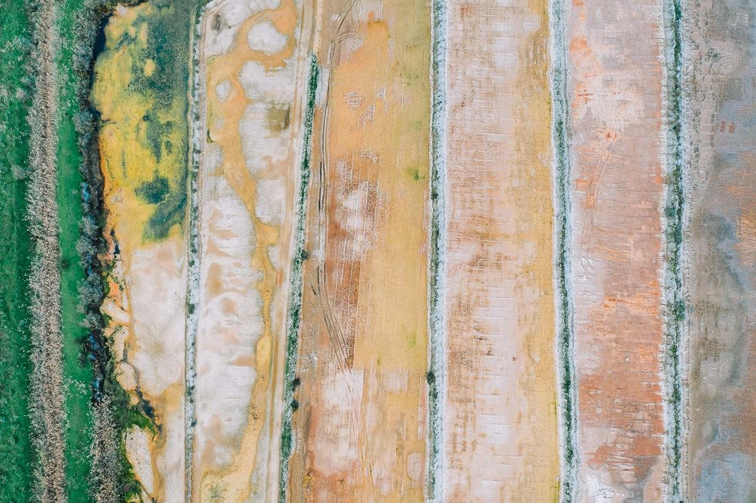 018 saltfields huelva algarve drone areal - Colors & Structures of the Salt Fields