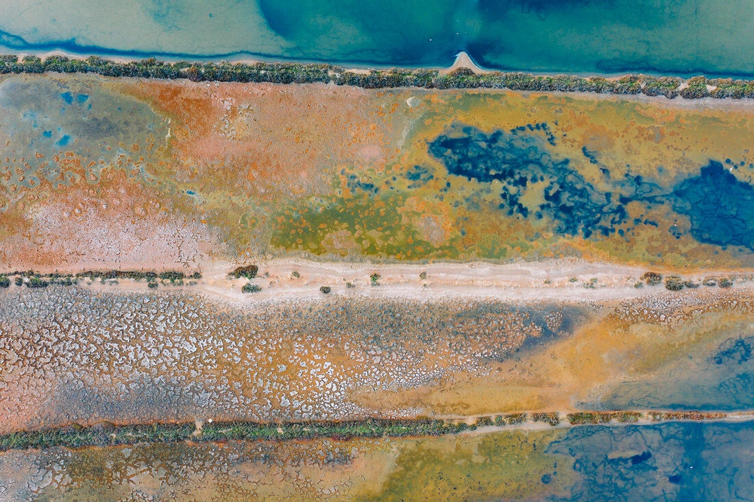 023 saltfields huelva algarve drone areal - Colors & Structures of the Salt Fields