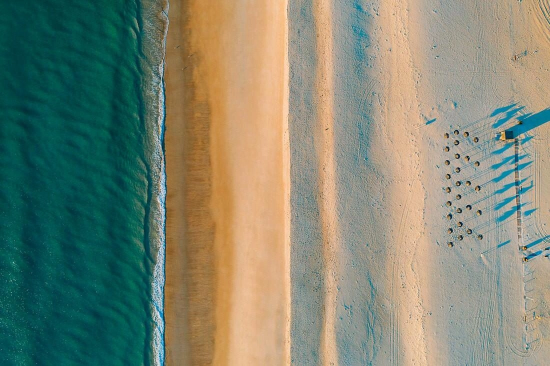 035 drone saltfields algarve beach - Aerial Shots Along the Algarve Coast