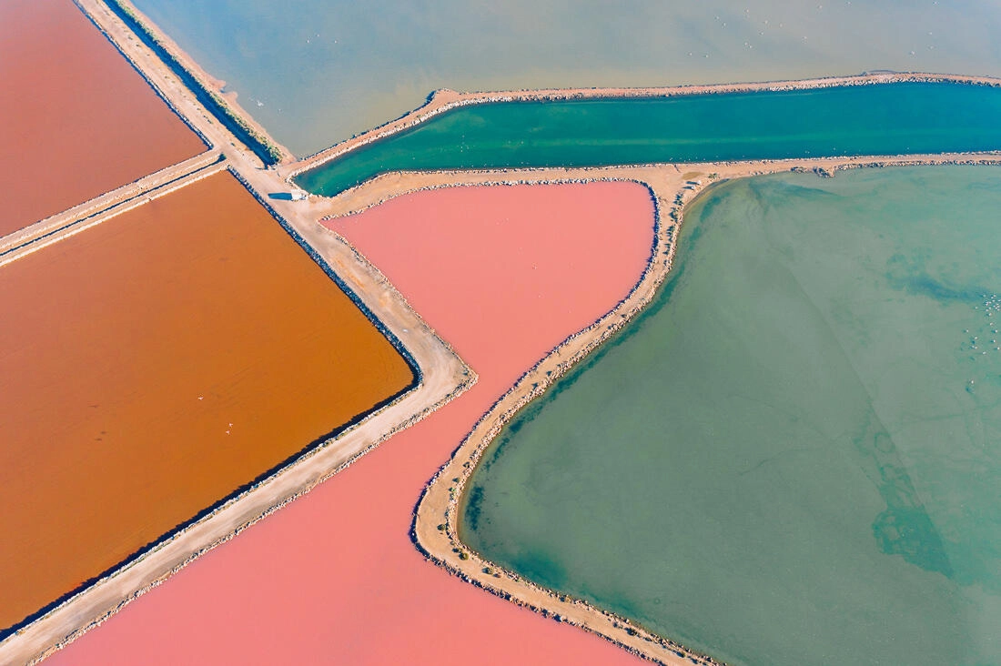 036 saltfields huelva algarve drone areal - Colors & Structures of the Salt Fields
