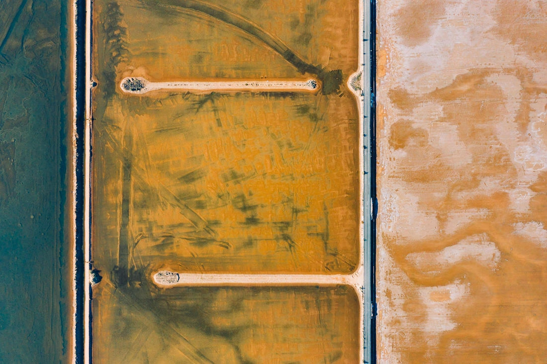 041 saltfields huelva algarve drone areal - Colors & Structures of the Salt Fields