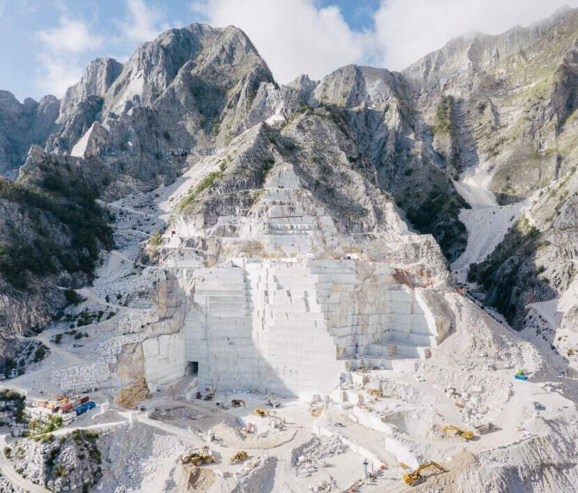 carrara marmor steinbruch italien