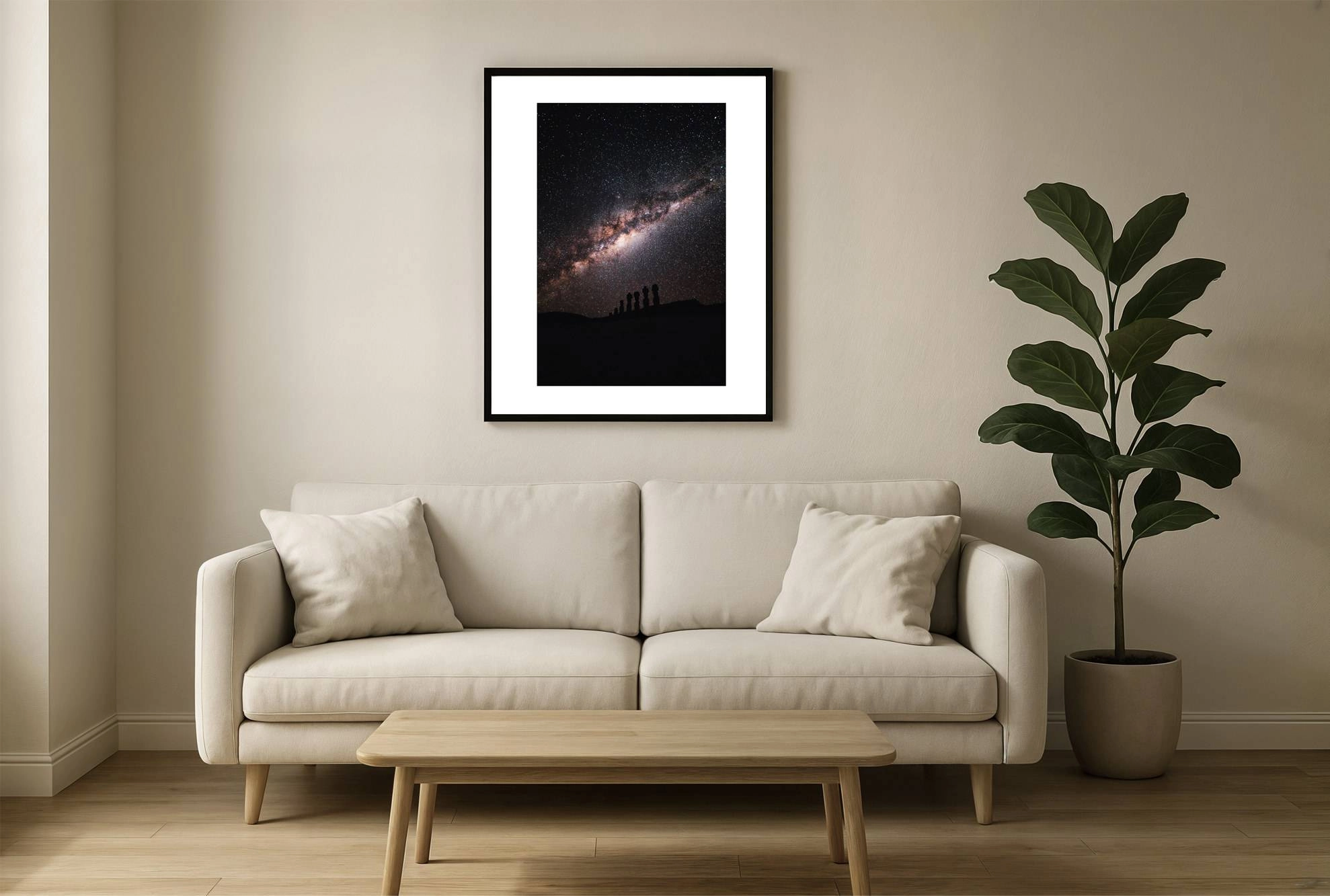 chile i2v 0007 wall 1 - Chile 07 - Sternenklare Nacht über Osterinsel