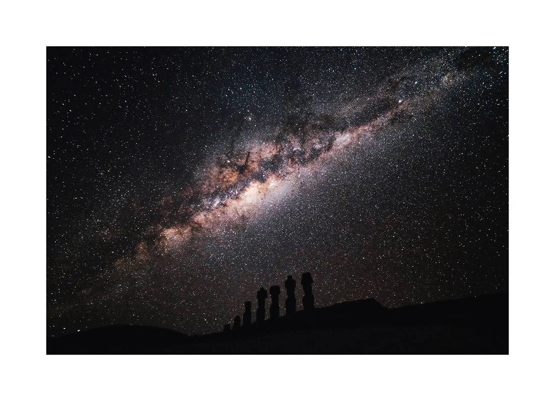 chile i2v 0008 web - Chile 08 - Milchstraße gleitet über die Moai-Statuen auf der Osterinsel