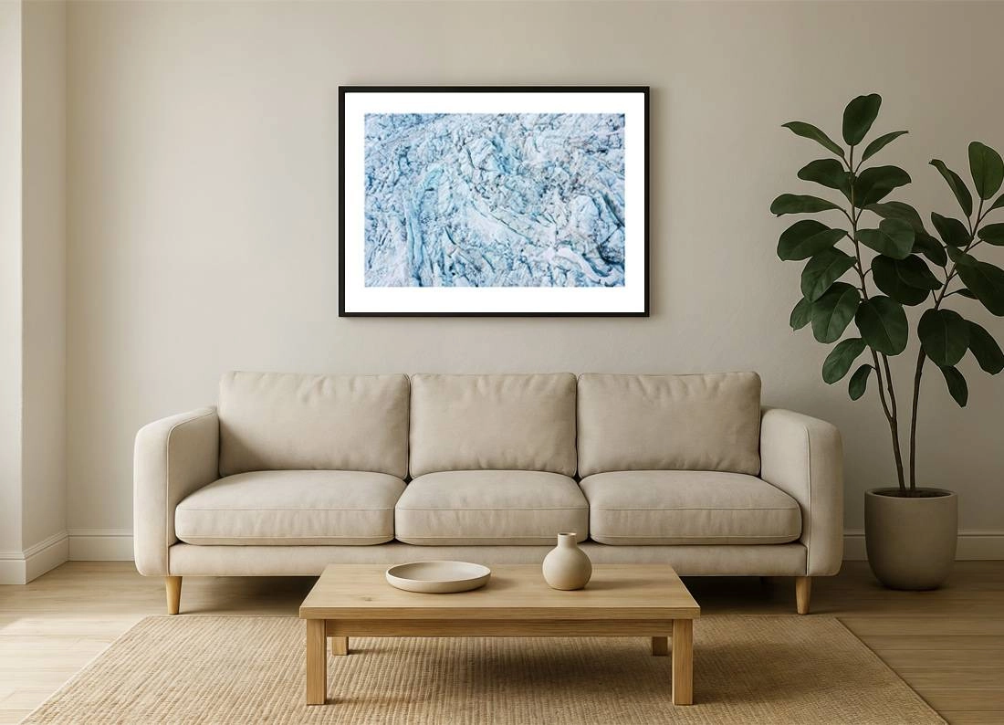 gletscher i2v 0004 wall - Gletscher 04 - Luftaufwärtsflug über die uralten Eisformationen des Mont-Blanc-Gletschers