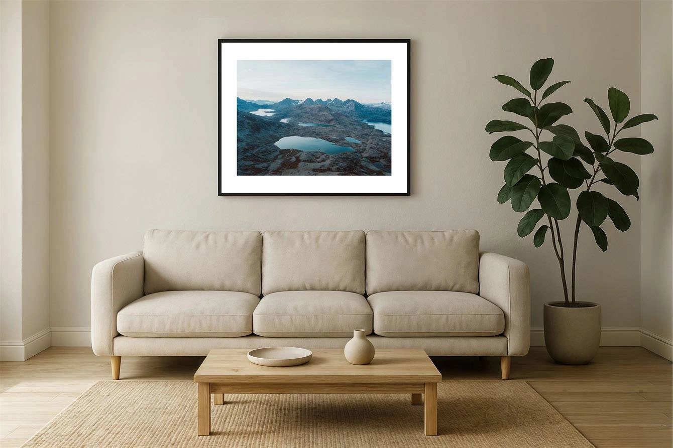 greenland i2v 0001 wall - Grönland 01 - Majestätische Luftaufnahme der unberührten Wildnis Südgrönlands