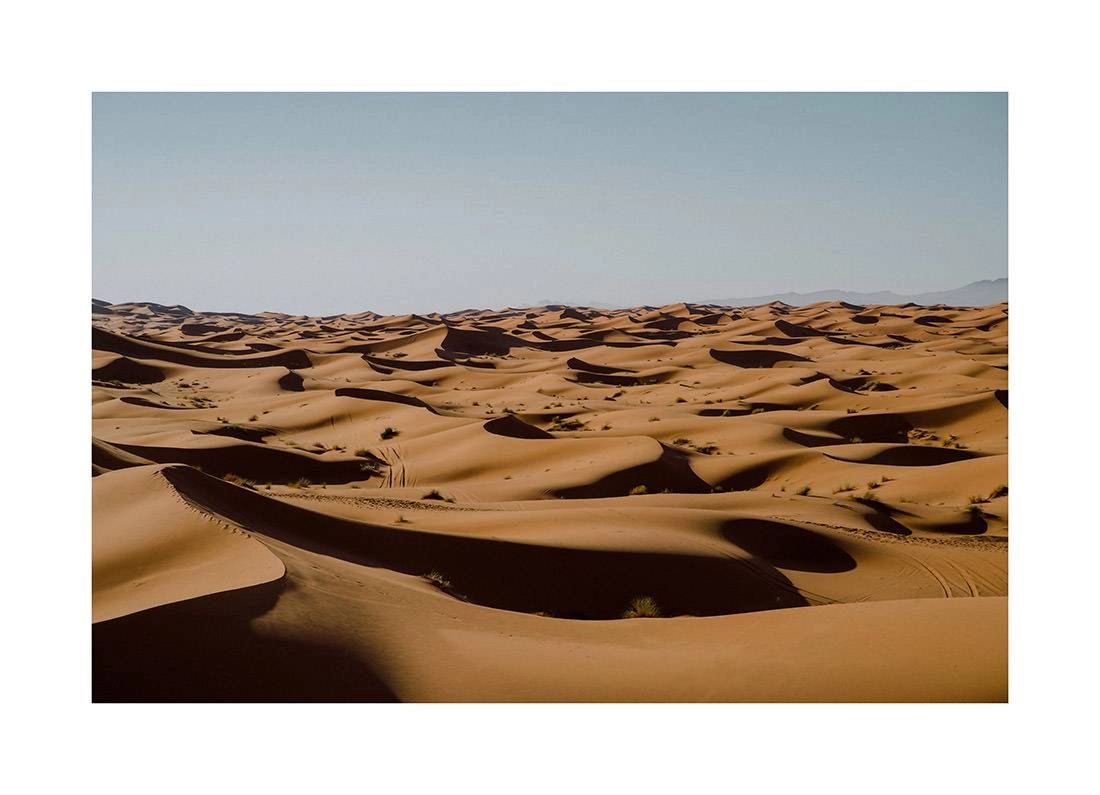 marokko i2v 0005 web - Marokko 05 - Goldener Sonnenuntergang über den sanften Dünen der Sahara