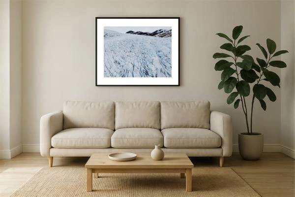 norway i2v 0009 wall 600x400 - Norwegen 05 - Luftreise über einen uralten norwegischen Gletscher enthüllt beeindruckende Eisformationen