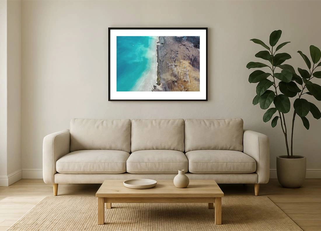 yucatan i2v 0001 wall - Karibik 01 - Luftaufnahme der Laguna Bacalar – Mexikos atemberaubende Sieben-Farben-Lagune