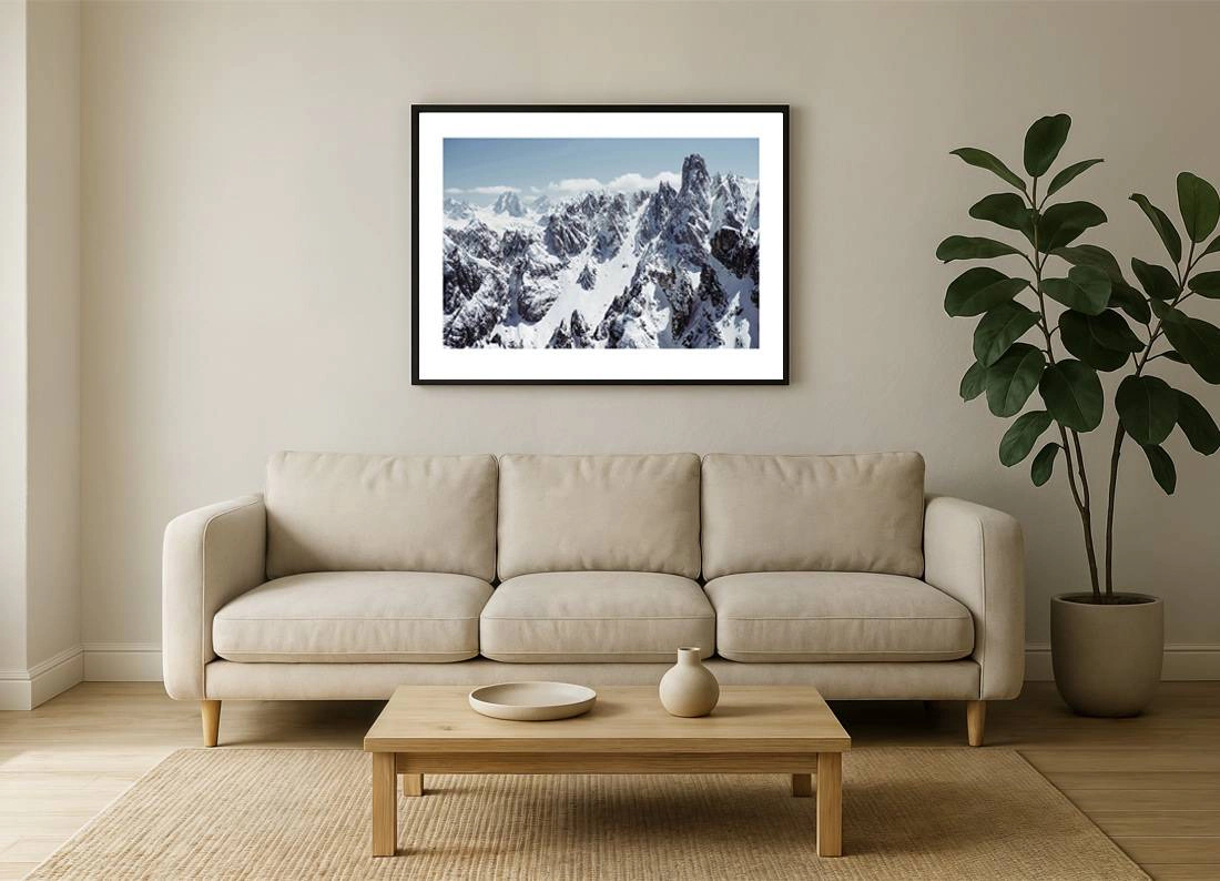 dolomiten i2v 0013 wall - Dolomiten 10 - Ruhiger Winterflug über die Dolomiten-Berge