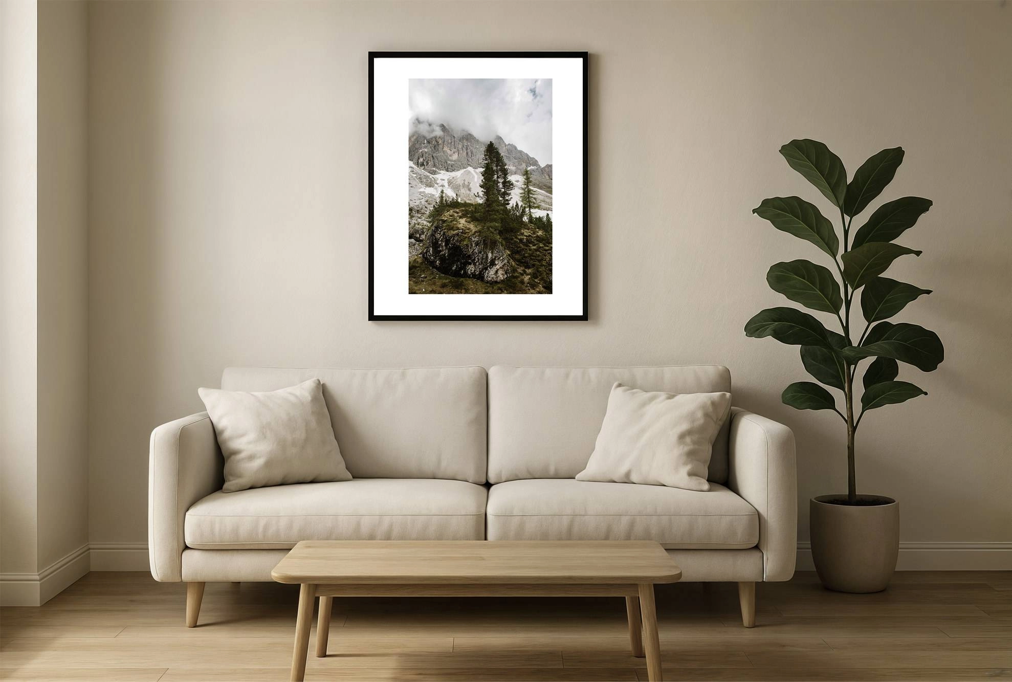 dolomiten i2v 0022 wall - Dolomiten 15 - Friedliche Frühlingslandschaft der Dolomiten