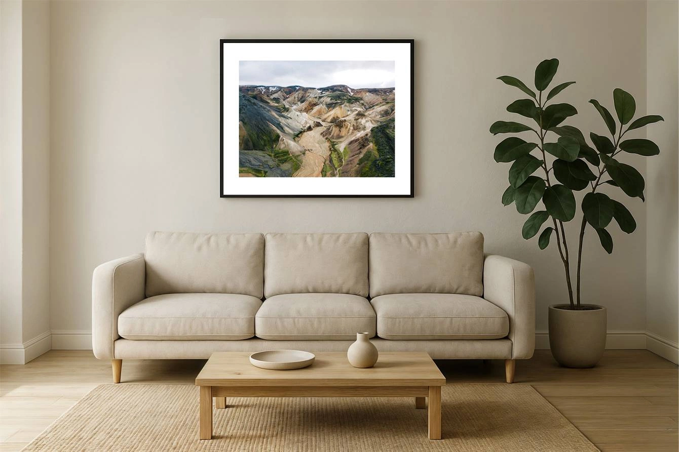 island 0031 wall - Island 31 - Farbenrausch der Rhyolith-Berge in Landmannalaugar