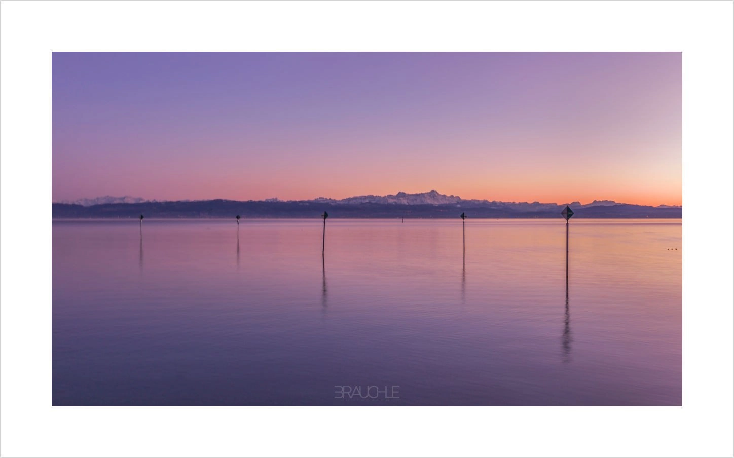 bodensee sonnenuntergang friedrichshafen 1 - Sonnenuntergang mit Blick auf den Säntis