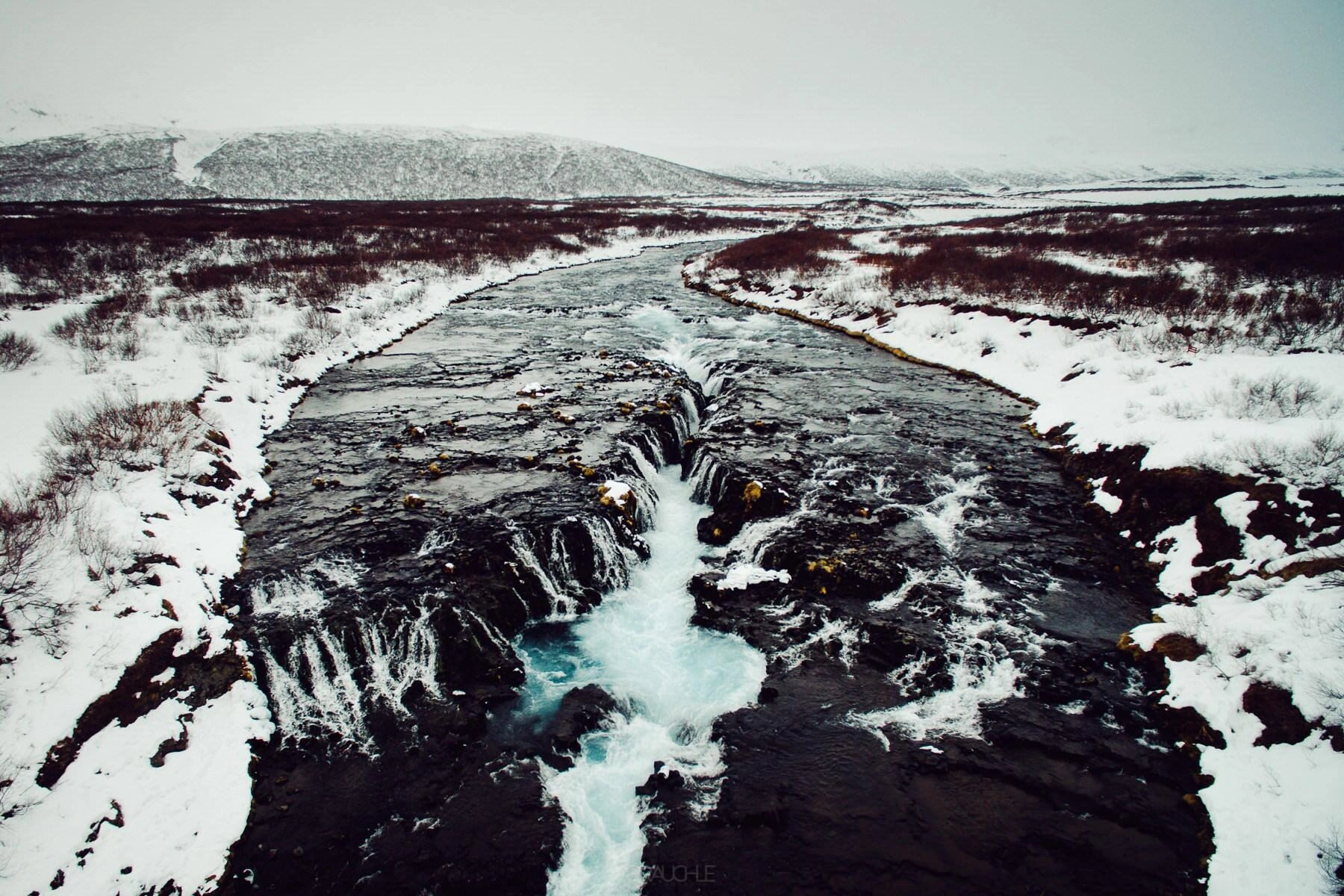 iceland bruarfoss geysir skogarfoss 0001 1 - Iceland – Bruarfoss Waterfall near Geysir