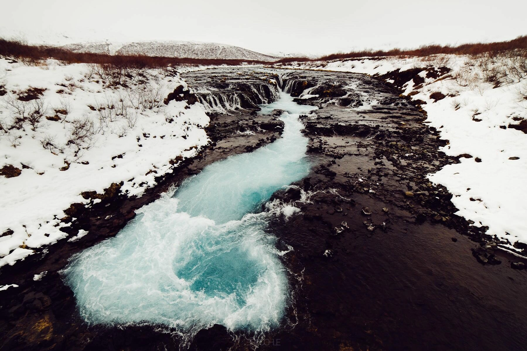 iceland bruarfoss geysir skogarfoss 0007 1 - Iceland – Bruarfoss Waterfall near Geysir