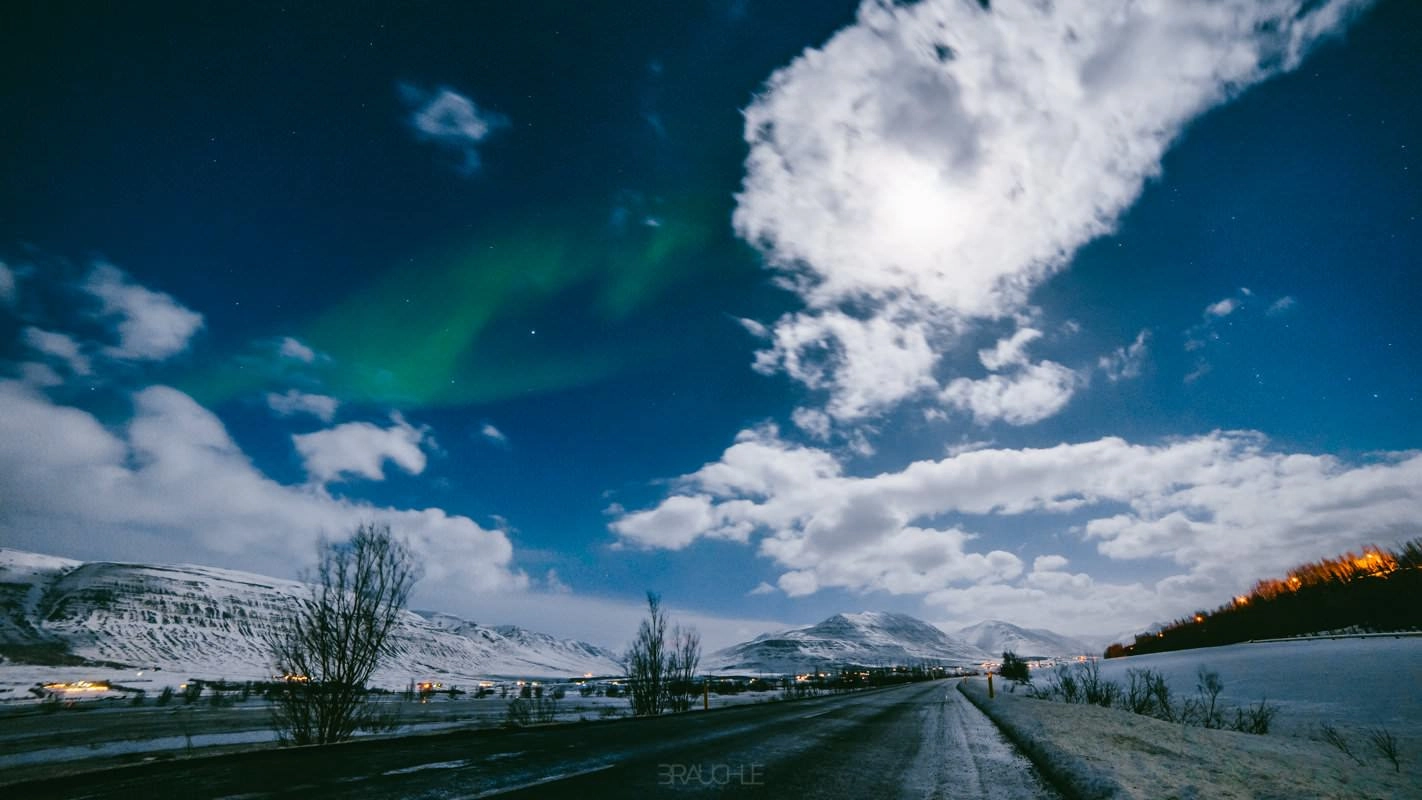 iceland northern ights 1 - Auroras boreales en Akureyri