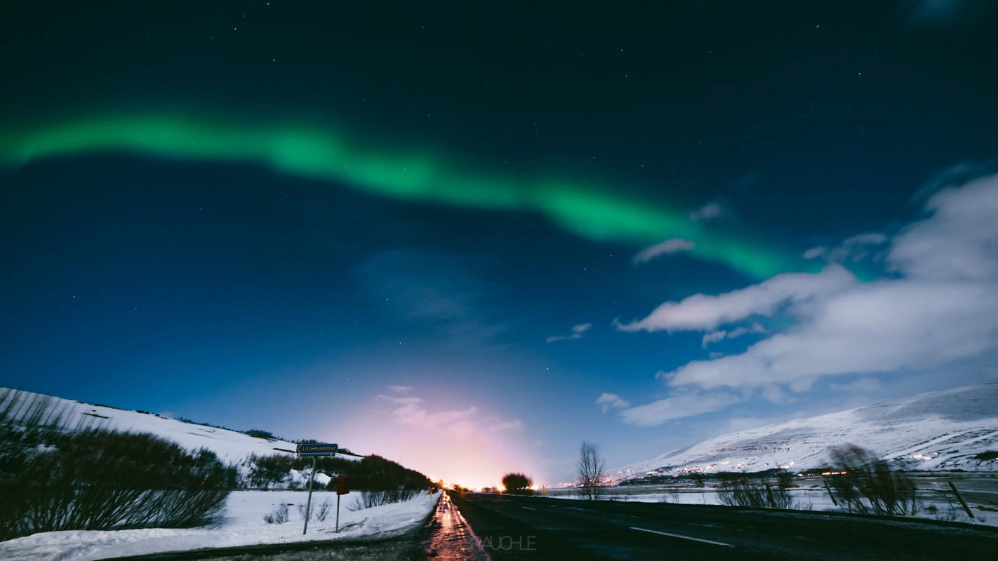 iceland northern ights 2 - Auroras boreales en Akureyri