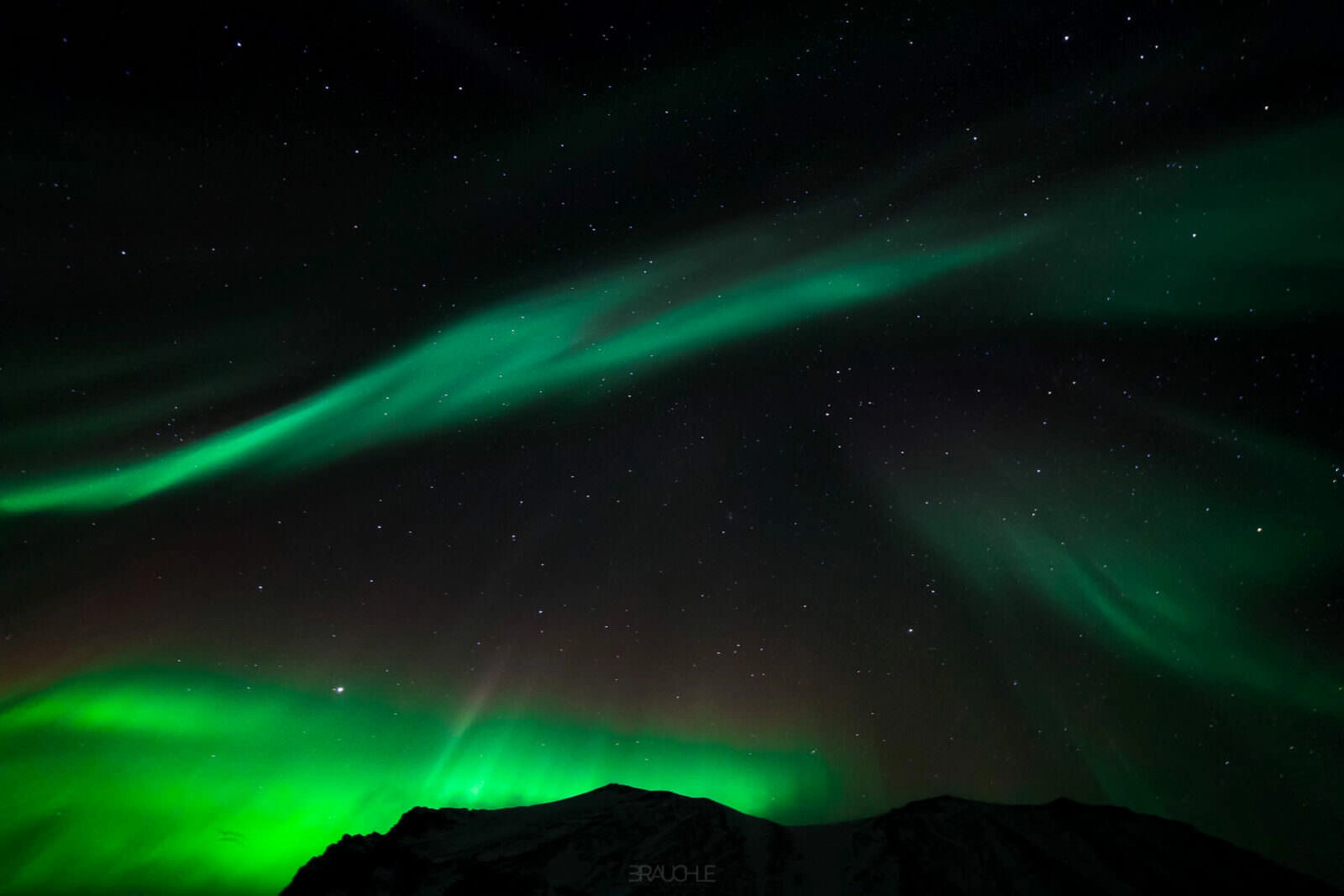 iceland northern lights skogarfoss 0006 - Island - Beeindruckende Polarlichter der Stärke 7