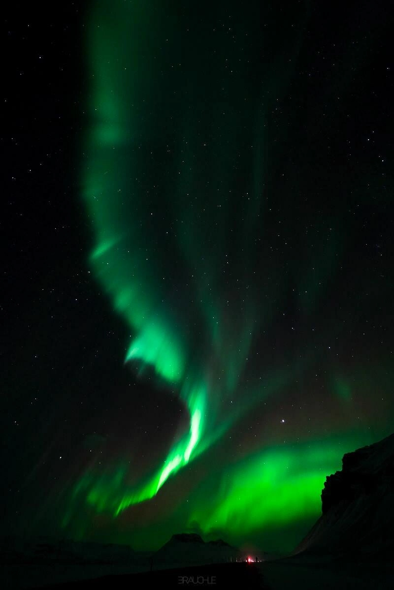 iceland northern lights skogarfoss 0008 - Island - Beeindruckende Polarlichter der Stärke 7