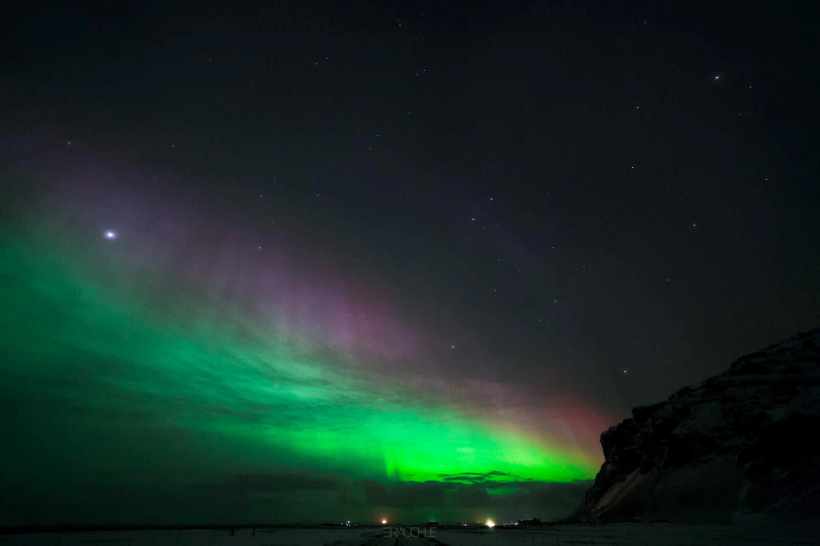 iceland northern lights skogarfoss 0016 - Island - Beeindruckende Polarlichter der Stärke 7