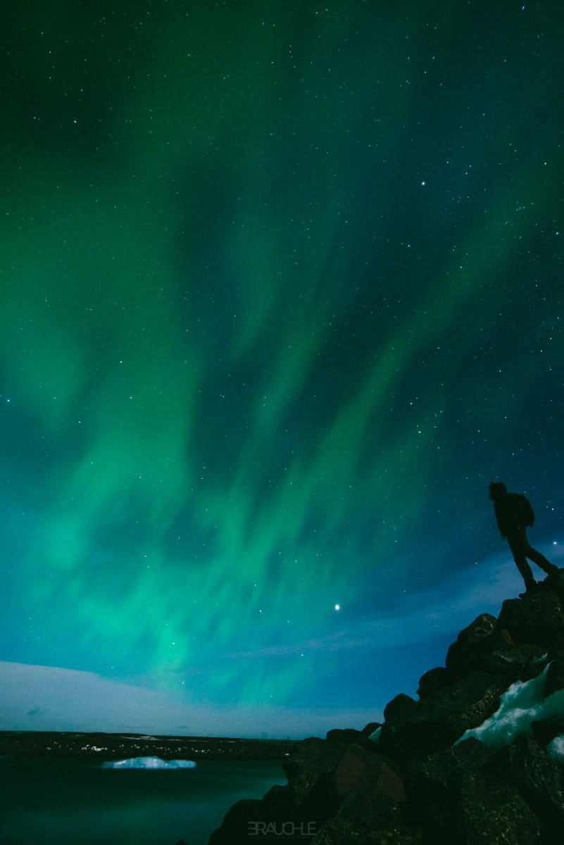 iceland nothern lights joekulsarlon aurora borealis 5 - Northern Lights at Jökulsárlón
