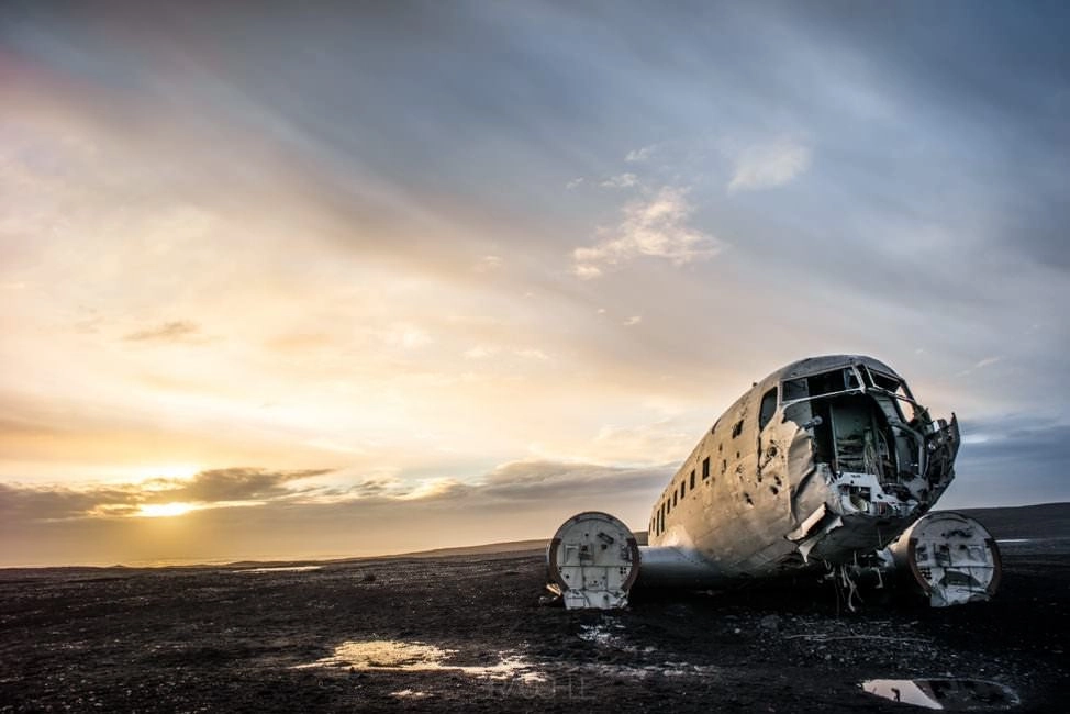island flugzeug wrack vik skogar 52 - Island - Weg zurück nach Reykjavik