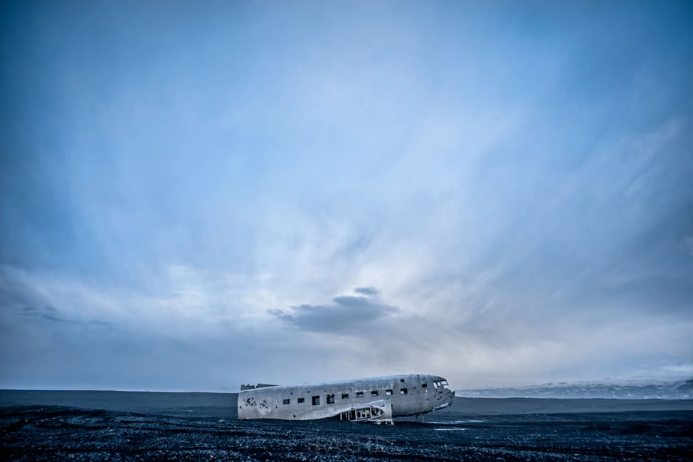 island flugzeug wrack vik skogar 71 - Island - Weg zurück nach Reykjavik