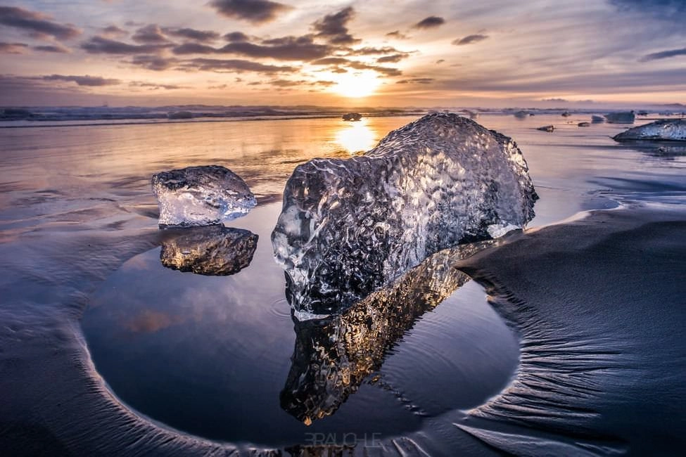 island joekulsarlon schwarzer strand 16 - Island - Schwarzer Strand beim Jökulsarlon