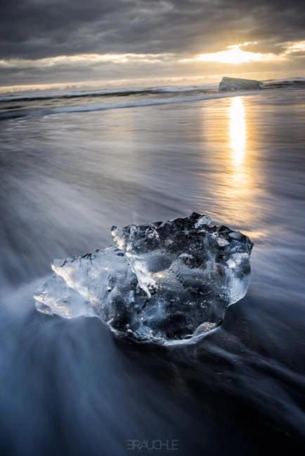 island joekulsarlon schwarzer strand 3 - Island - Schwarzer Strand beim Jökulsarlon