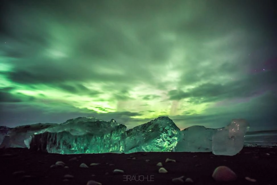 island polarlicht nothern light joekulsarlon 20 - Polarlichter - Let there be light!