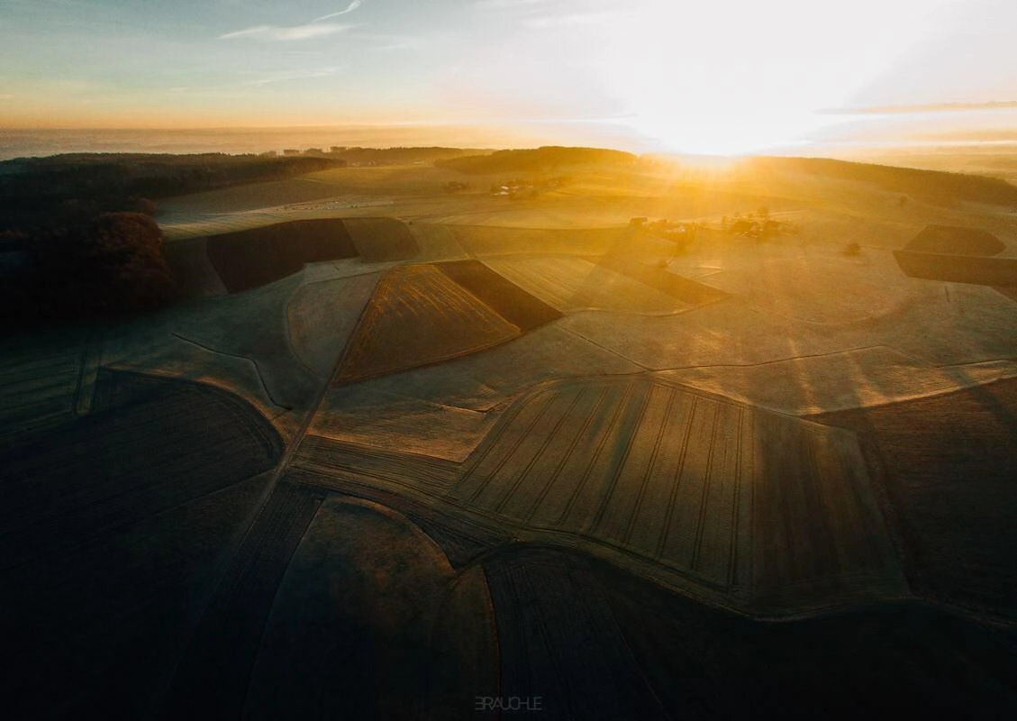 luftaufnahme drohne ebersbach sonnenaufgang 0005 - Luftaufnahmen von Ebersbach-Musbach