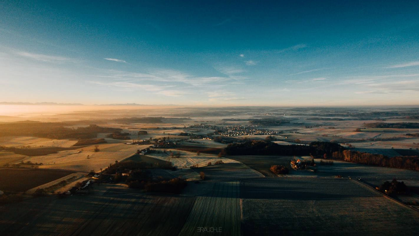 luftaufnahme drohne ebersbach sonnenaufgang 0006 - Luftaufnahmen von Ebersbach-Musbach
