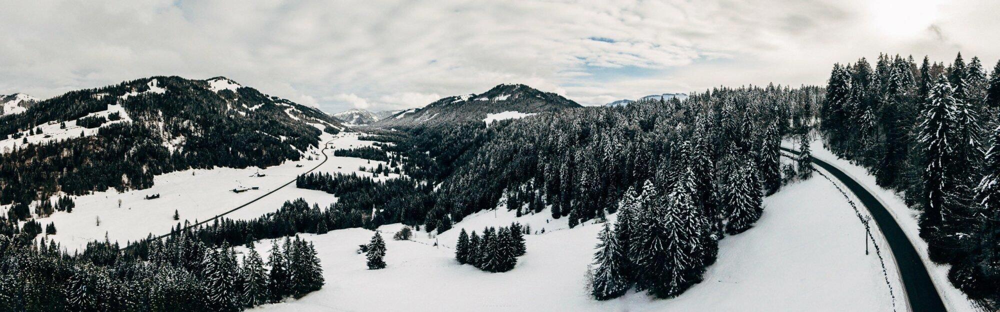 luftaufnahme drohne voralberg winter bregenzer wald 0004 - Luftaufnahmen Bregenzer Wald/Balderschwang