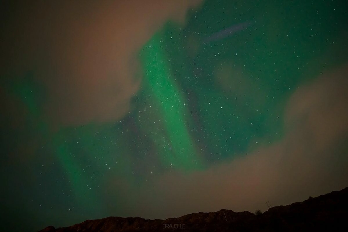northern lights reine lofoten 10 - Lofoten - die ersten Polarlichter