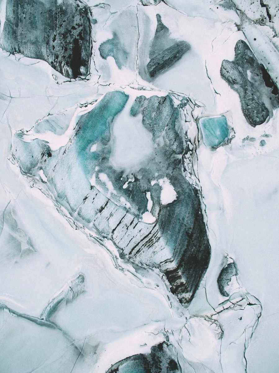 skaftafell glacier drone svinafellsjokul iceland 0008 - Islandia – Tomas aéreas del paisaje glaciar en el Parque Nacional Skaftafell