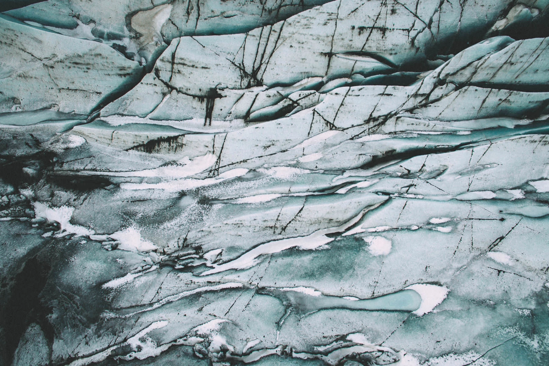 skaftafell glacier drone svinafellsjokul iceland 0016 - Islandia – Tomas aéreas del paisaje glaciar en el Parque Nacional Skaftafell