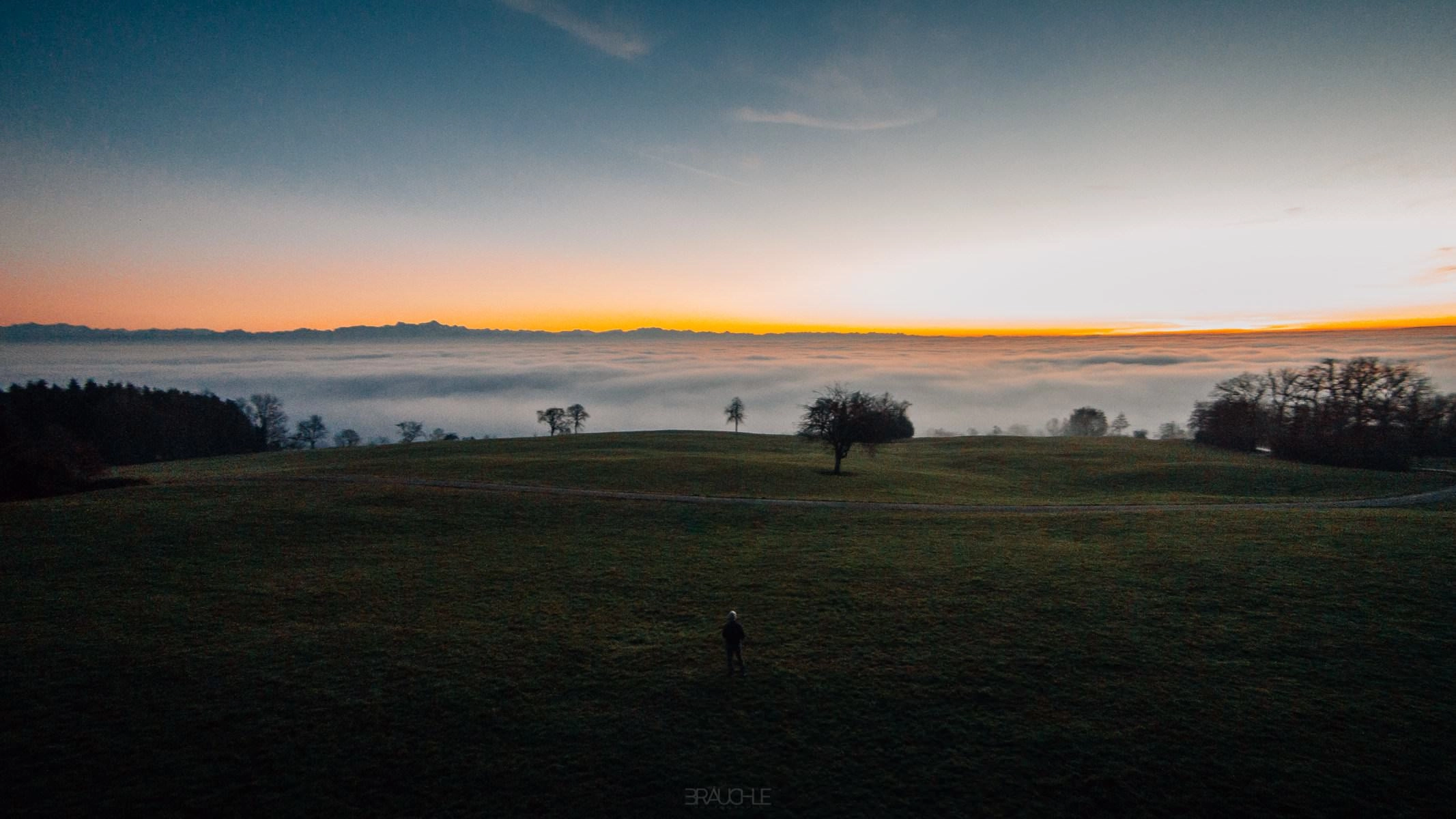 sonnenuntergang gehrenberg markdorf bodensee 0007 - Luftaufnahmen vom Sonnenuntergang am Gehrenberg