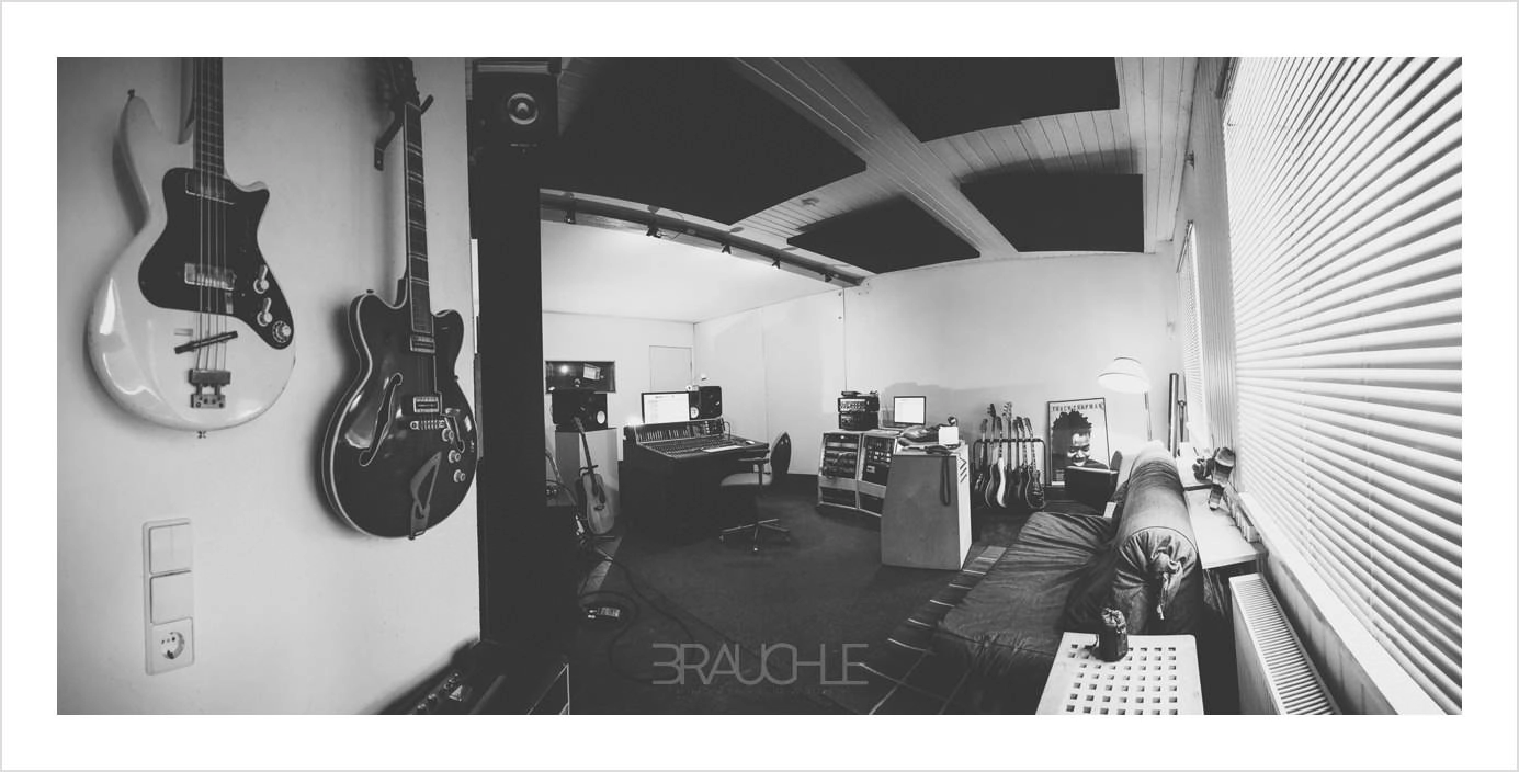 werkall studio sw panorama 2 - Im Tonstudio Werkall - Panoramabilder