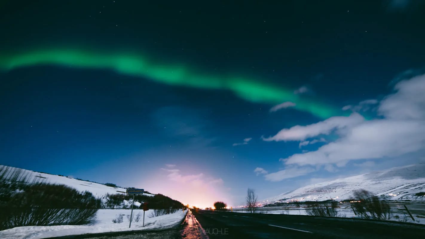 iceland northern ights 2 - Auroras boreales en Akureyri
