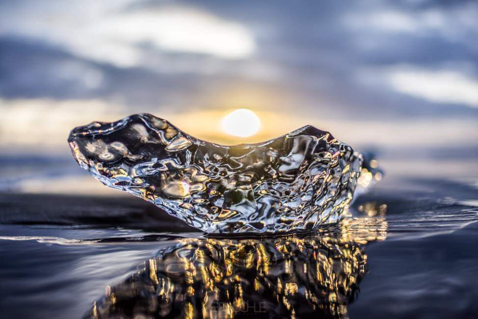 Island – Schwarzer Strand beim Jökulsarlon
